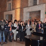 Lorenzo Hengeller omaggio a Lelio all'inaugurazione della Mostra Lelioswing